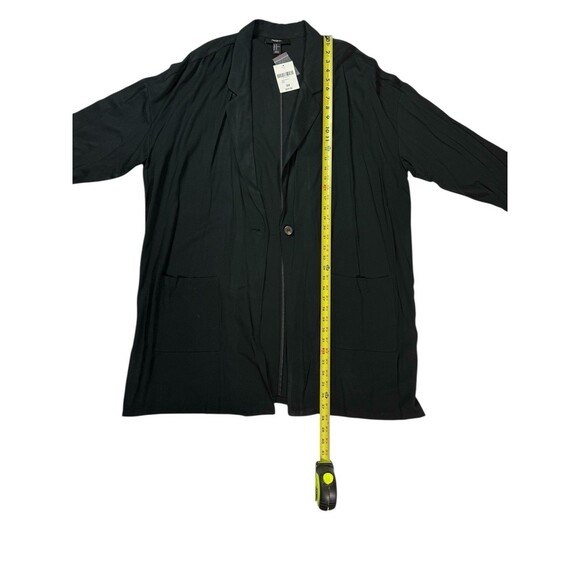 Forever 21 Open Front Black Duster Cardigan Women’s 3X NWT IMPERFECTIONS - Picture 9 of 16